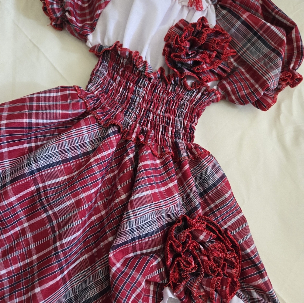 Jamaica bandana Dress with Ruffle Details Size 2T-3T // Jamaica Miss Lou Costume
